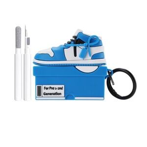 New Blue Sneaker AirPods Case with Keychain